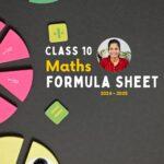 Class 10th Maths Formula Sheet 2024-2025