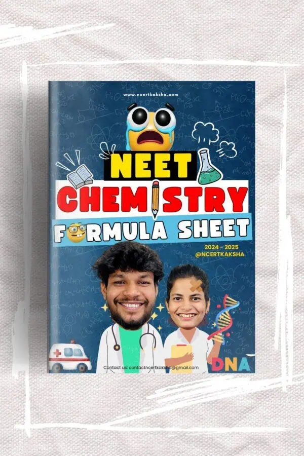 Printed Neet Chemistry Formula Sheet + Short Notes